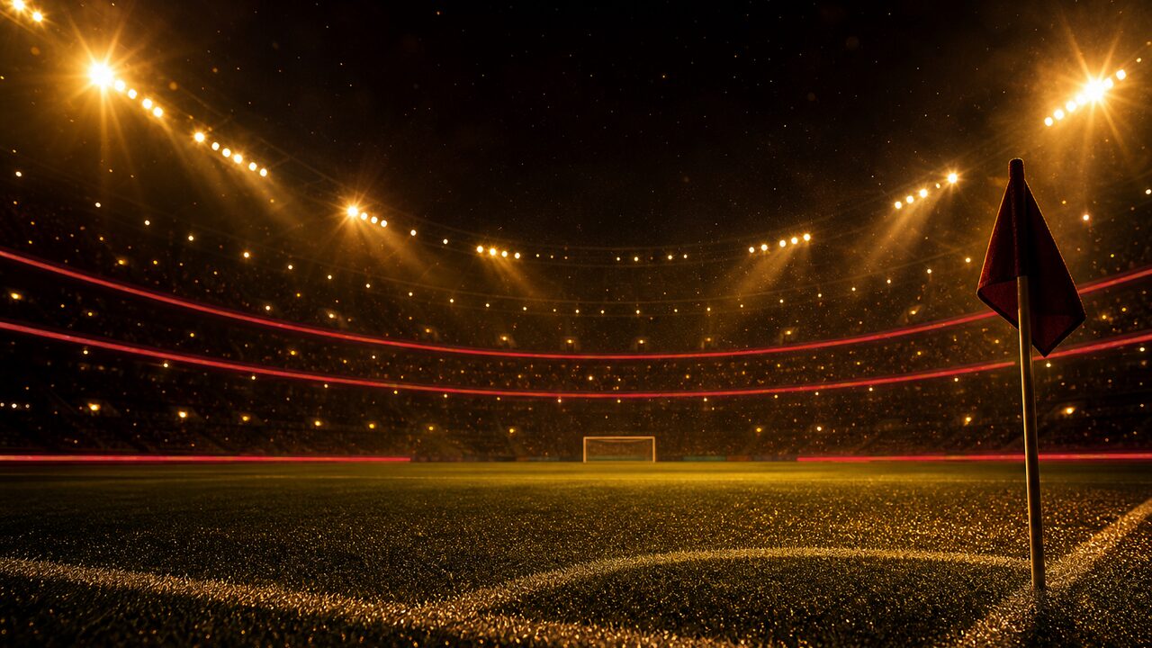 Estadio de fútbol visto desde las gradas
