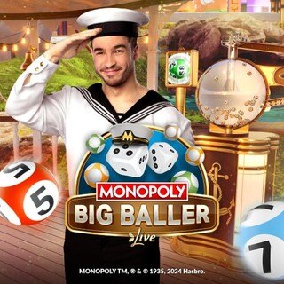 Presentador marinero en la portada de Monopoly Big Baller