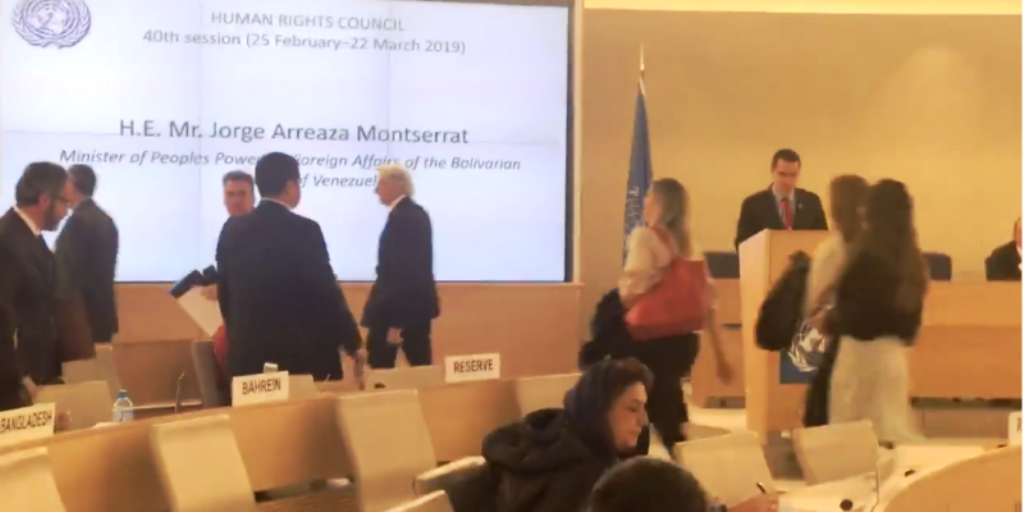20 diplomáticos abandonaron la reunión en la ONU, durante el discurso de Arreaza